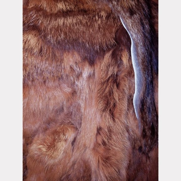 Vtg 80s Multicolor Animal Print Fur Vest S - Picture 6 of 11